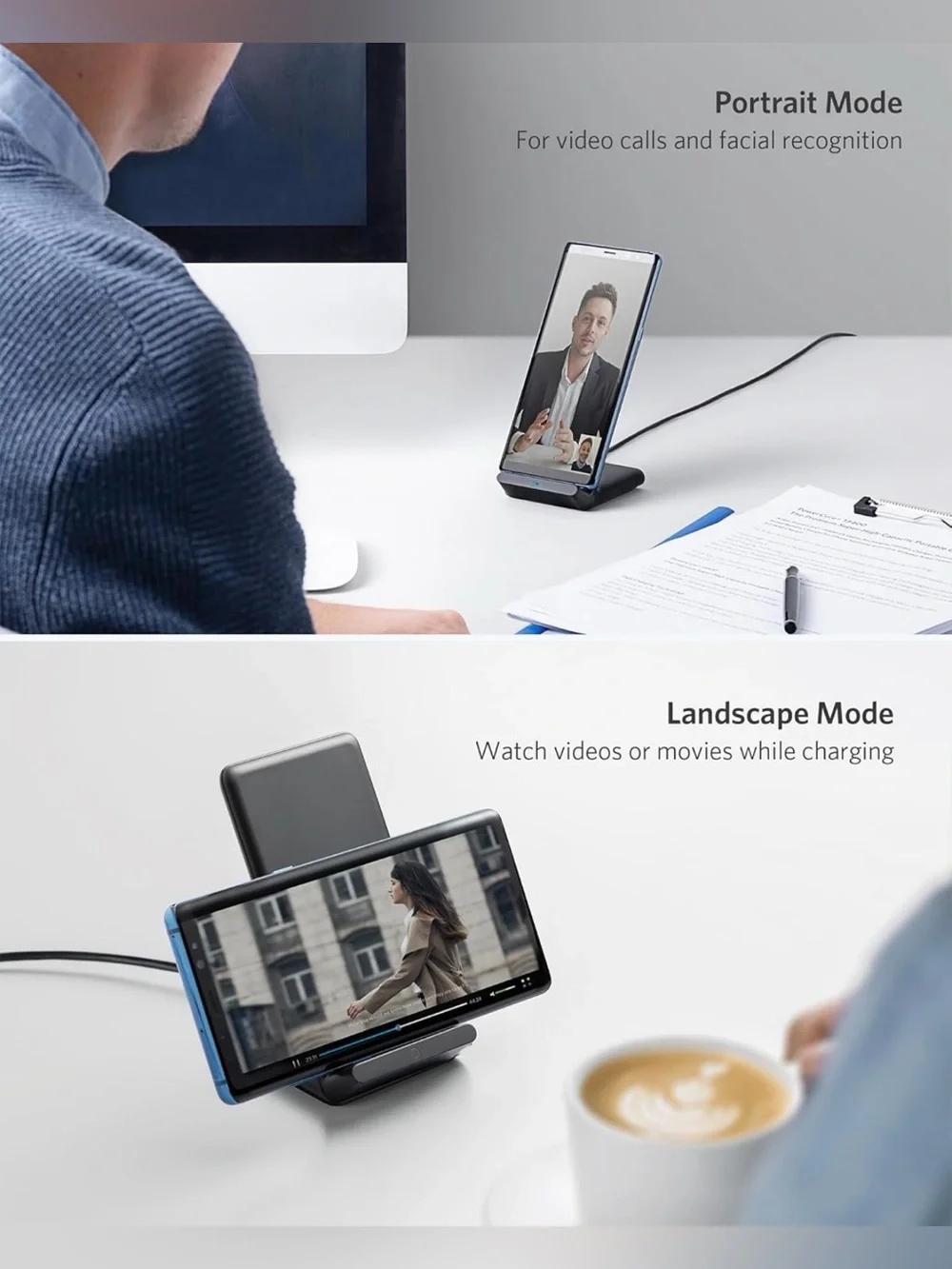 Anker 10W Wireless Charging Stand in Black